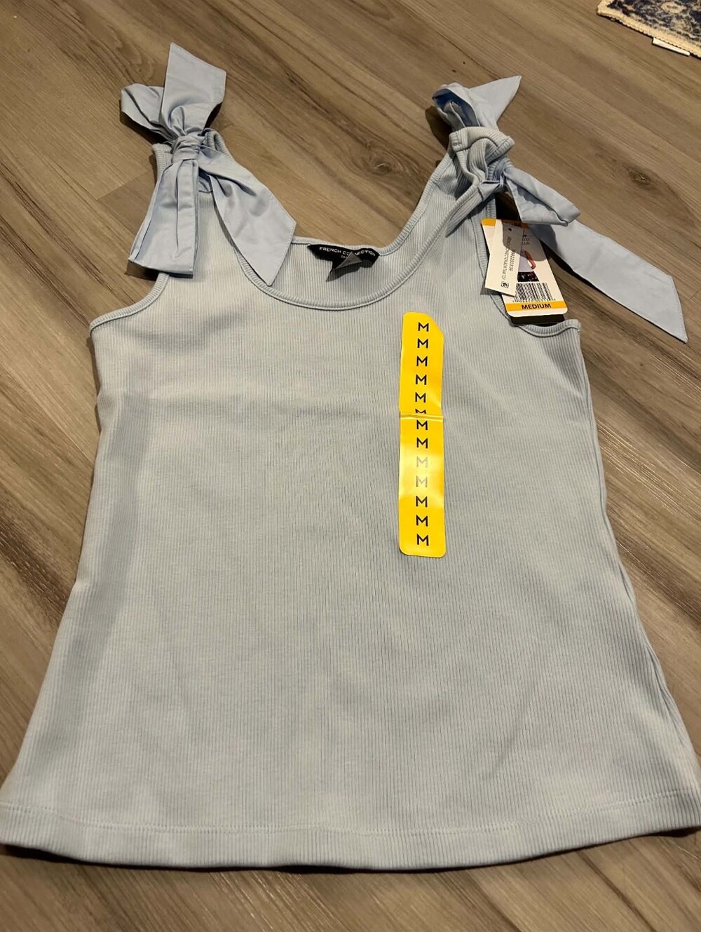 French Connection Shoulder Bow Tank Top